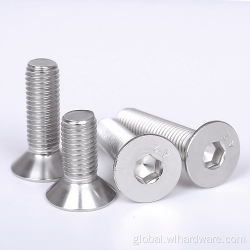 Flat Head A4-80 Countersunk Hex Socket Head Screw